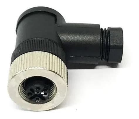 Conector M12 4 Pinos Fêmea Macho 90º Sensor 10 Conjuntos Frete grátis