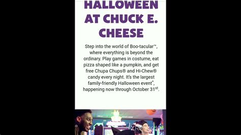 Chuck E Cheese Halloween Boo Tacular YouTube