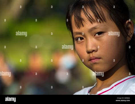 Portrait Of A North Korean Girl Pyongan Province Pyongyang North