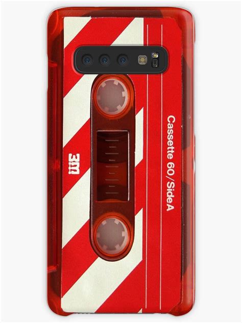 3m Vintage Red Cassette Tape Samsung Galaxy Phone Case By Another Apple Club Phone Cases