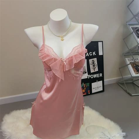 Sexy Lingerie Erotic Nightgowns Women Pajamas Cute Sweet Nightdress