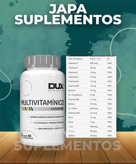 Multivitam Nico Caps Dux Nutrition Japa Suplementos