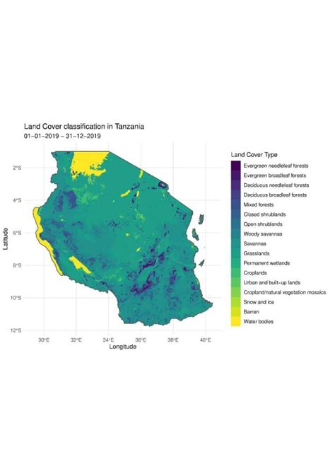 Landcover map of Tanzania | Spatialnode