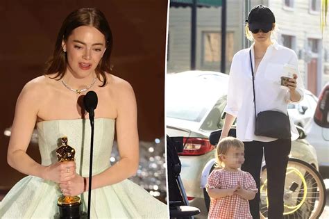 Emma Stone Shouts Out Daughter Louise In Oscars Speech I Love