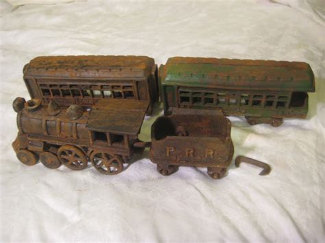 Vintage 4 Car Pennsylvania Railroad P R R Washington 44 Cast Iron