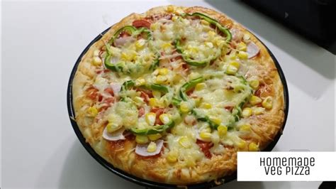 Homemade Veg Pizza Recipeവെജ് പിസ്സ Youtube