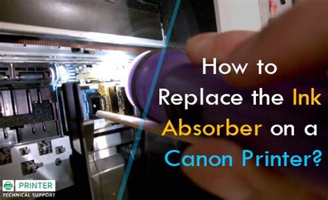 How To Replace The Ink Absorber On A Canon Printer Printer Technical