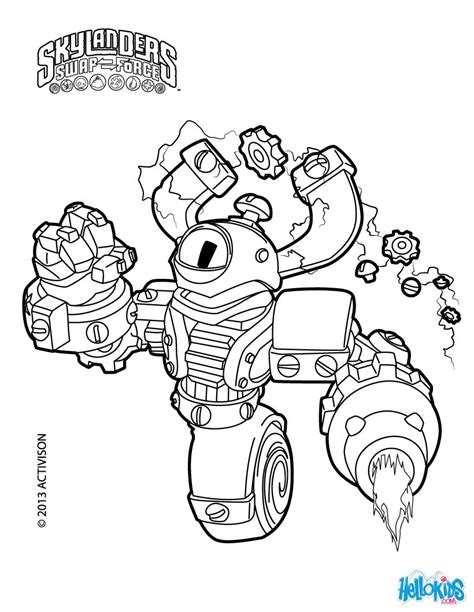 Skylanders Superchargers Coloring Pages Coloring Pages