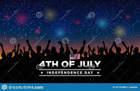 United States Independence Day Background Design Fourth Of July Stock Vector Illustration Of