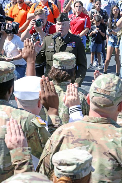 Dvids Images Mg Baker Performs Oath Of Enlistment Image Of