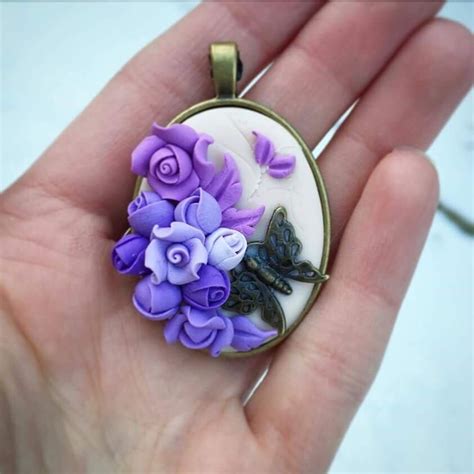 Polymer Clay Polymer Clay Jewelry Diy Polymer Clay Pendant Polymer