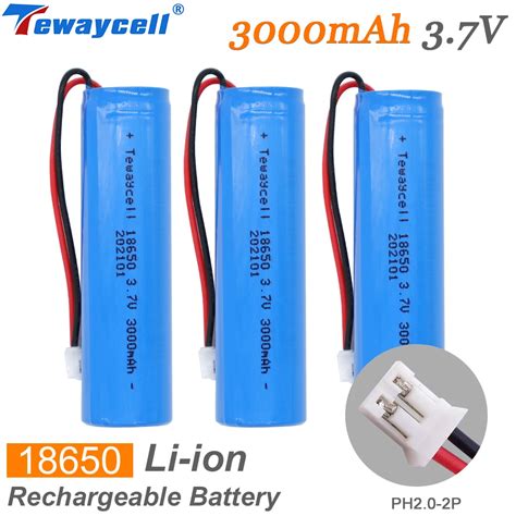 Pcs Lithium Ion Battery V Mah Bulk With Pcb Wires