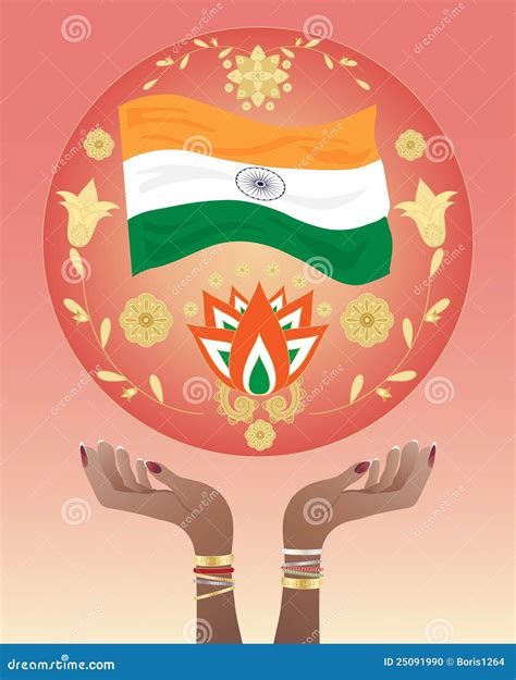 India Hands Stock Vector Illustration Of Hands Background 25091990