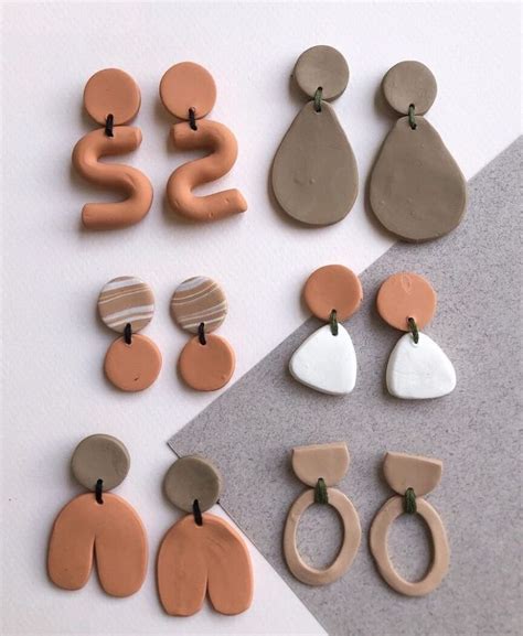 Diy Polymer Earring Collection Creative Inspiration Clay Jewelry Diy Polymer Clay Jewelry