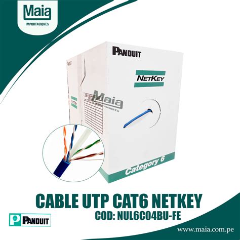 Cable U Utp Cat Panduit Netkey Cod Nul C Bu Fe Maia Importaciones