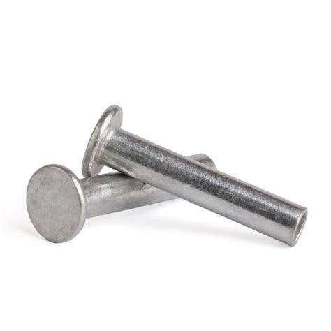 Rivets Creux Semi Tubulaires T Te Plate En Aluminium M8 Longueur 12mm