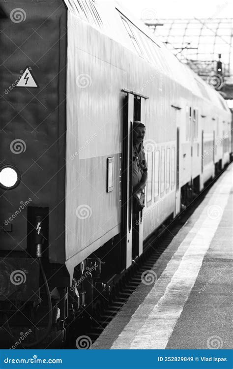 Train At Bucharest North Railway Station Gara De Nord Bucharest