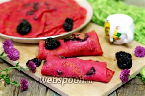 Свекольные блины с черносливом | Recipe | Food, Food art, Fruit