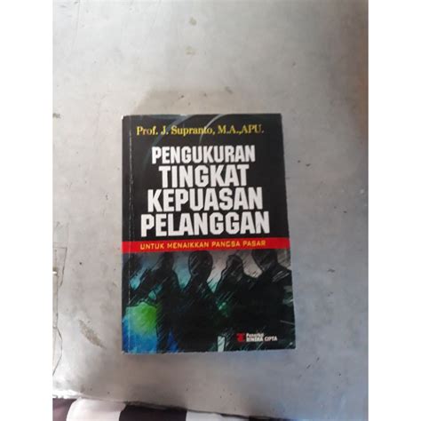 Jual Buku Pengukuran Tingkat Kepuasan Pelanggan Shopee Indonesia