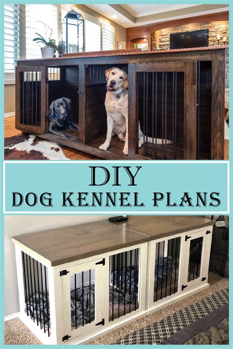 Large Double Dog Kennel DIY Plans | Diy dog kennel, Dog kennel ...