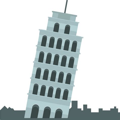 Leaning Tower Of Pisa Vector SVG Icon SVG Repo