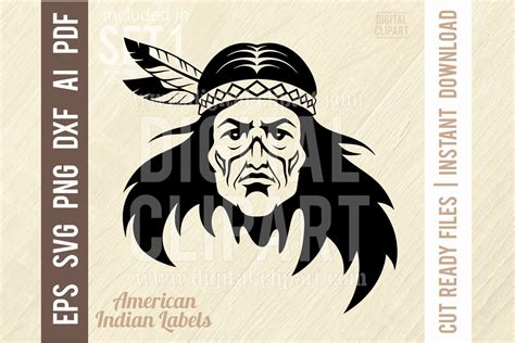 Indian Chief Svg Native American Svg Graphic By Signreadydclipart