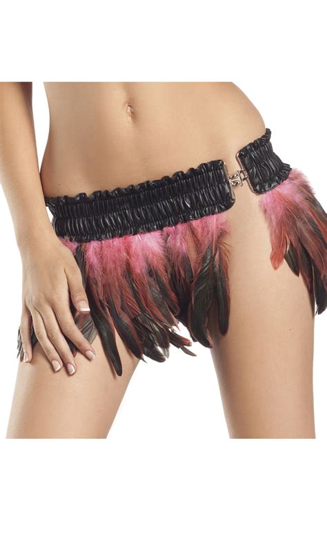 Feather Mini Skirt