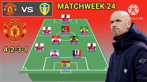 Manchester United Vs Leeds United Potential Line Up Man United With