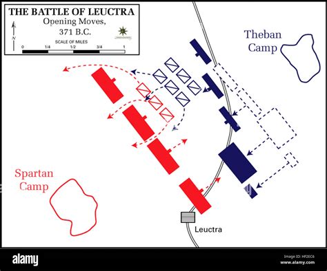 La batalla de Leuctra 371 BC aperturas Fotografía de stock Alamy