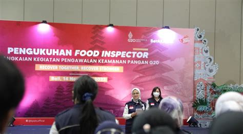 Kepala Bpom Ri Lantik Pengawas Pangan Dan Penugasan Kepada Tim Food