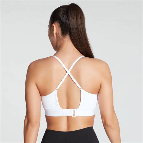 Womens Power Ultra Strappy Sports Bra White Myprotein™