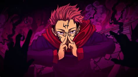 Sukuna Jujutsu Kaisen Hd Red Eyes Pink Hair Sukuna Jujutsu Kaisen