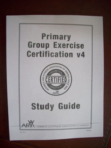 Primary Group Exercise Certification Study Guide