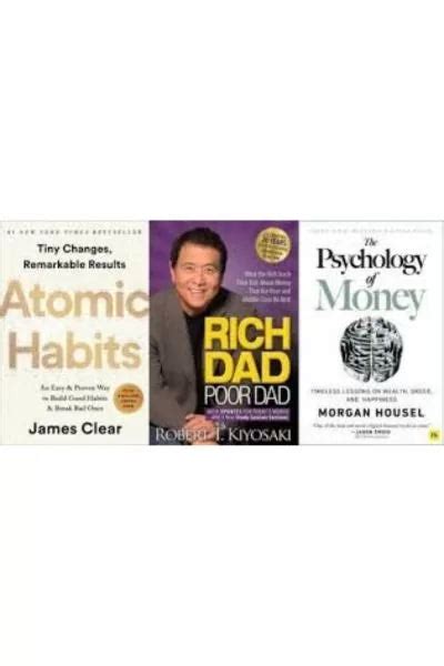 Combo Pack Atomic Habits Rich Dad Poor Dad Psychology Of Money