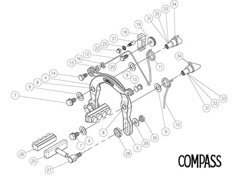 Compass Centerpull Brake Specs – Rene Herse Cycles