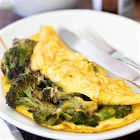 Roasted Broccoli Omelet Hungry Hobby