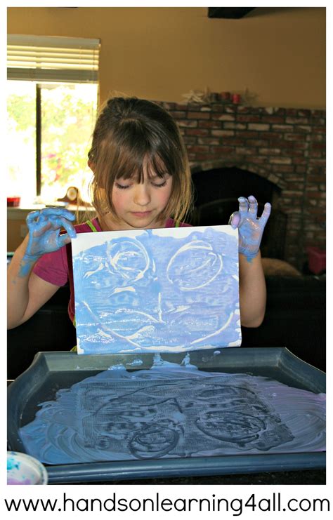 Homemade Finger Paint And Finger Paint Printing Hands On Learning And