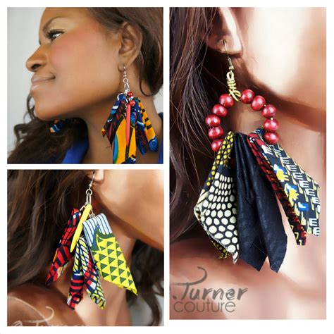 African Tribe Jewelry Red Africa Earrings Ankara African Etsy