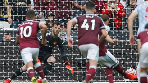 West Ham V Man United Live De Gea Heroic As He Saves Last Minute