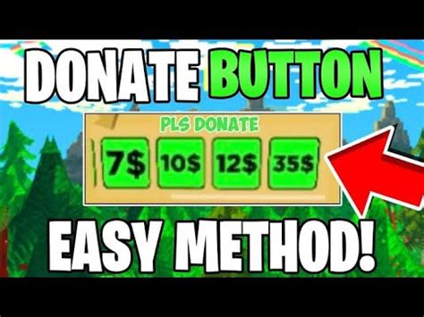 How To Get A DONATION BUTTON In PLS DONATE EASY How To Set Up