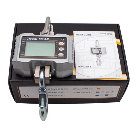 1000kg 2204lbs 1t Digital Crane Scale Heavy Duty Hanging Scale With