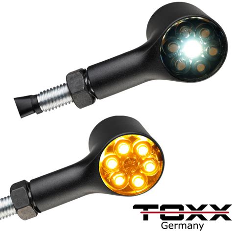 Toxx LED Blinker Positionslicht Bull schwarz getönt Blinker LED