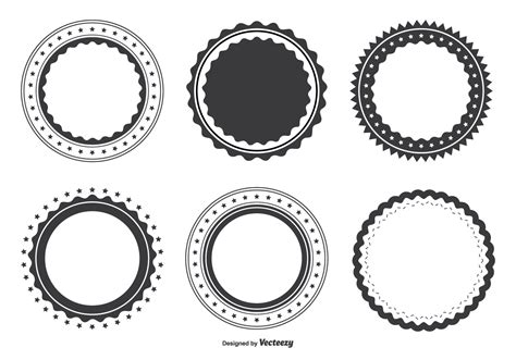 Blank Label Shape Set 96836 Vector Art at Vecteezy