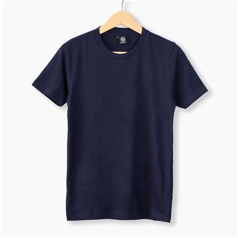 Jual Bajubaja Tshirt Basic Navy Kaos Polos Oblong Biru Dongker Lengan