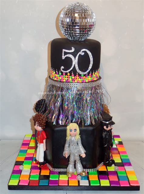 A Disco Cake For A 50th Birthday