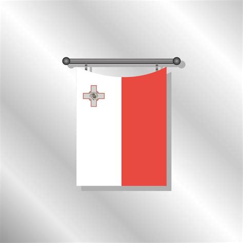 Illustration Of Malta Flag Template Vector Art At Vecteezy