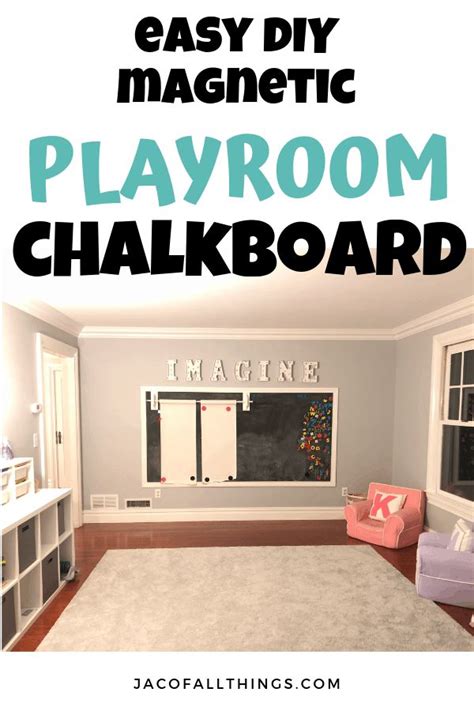 How To Make A Diy Chalkboard Wall Thats Magnetic Too Simple