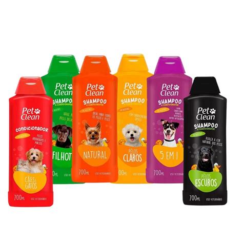 Shampoo Condicionador Cães Gato Profissional Pet Clean 700ml Submarino