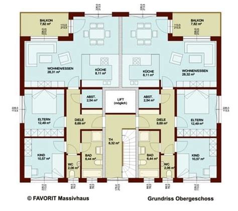 Format Floor Plans Grundriss Mehrfamilienhaus Familien Haus