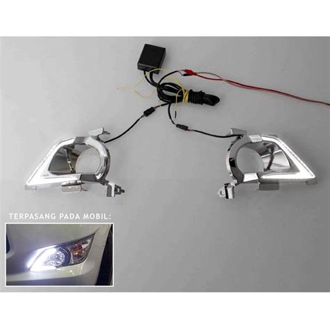 Jual Jsl Fog Lamp Cover With Led Drl Mobil For All New Innova Di